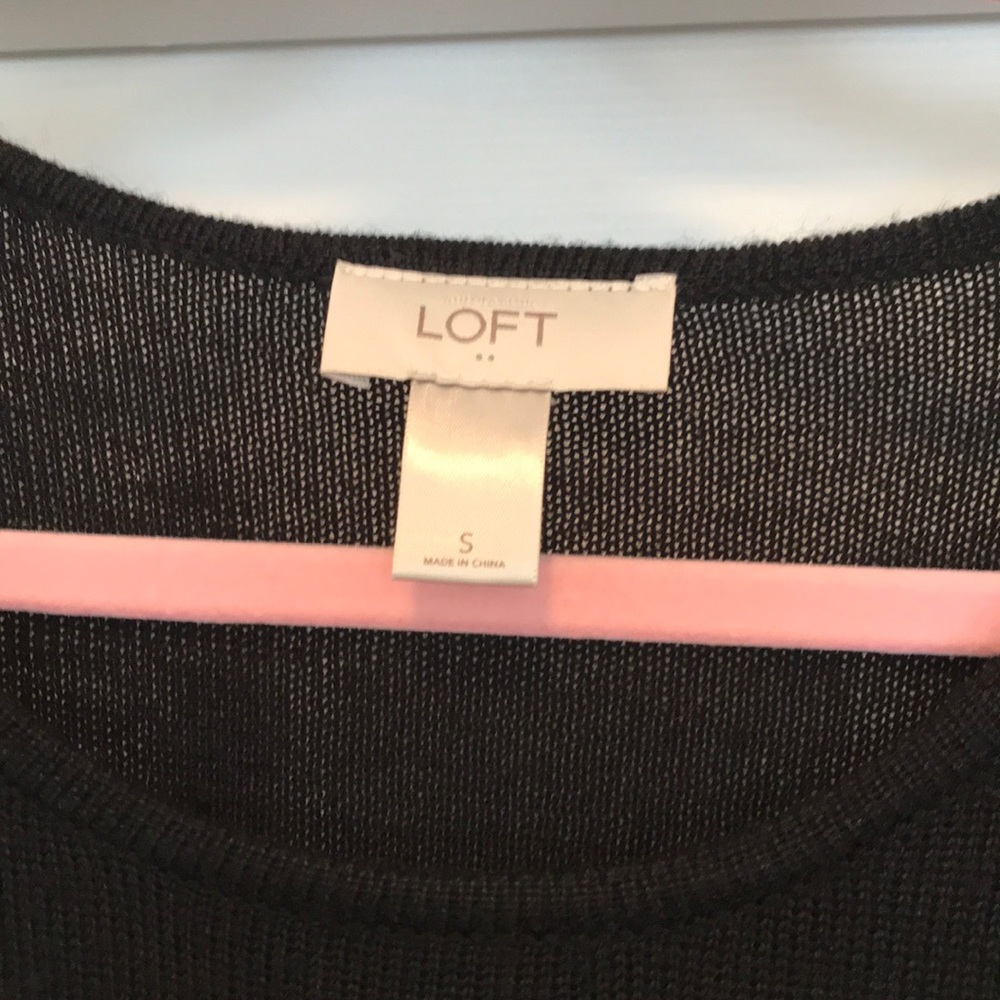 Ann Taylor LOFT Sweater Dress w Sparkling Stripes - Picture 2 of 5